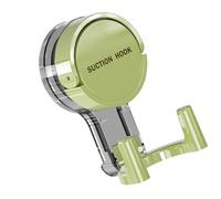 FANSHINUO Gancio a doppia testa a ventosa senza foratura, montaggio a parete per bagno, cucina, asciugamani, chiavi, robusto ABS impermeabile