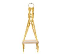 FANSHINUO Mensole da appendere alla parete in macramè fatte a mano Stili decorativi bohémien per piante e vasi per vivere salvaspazio macramè appeso alla parete
