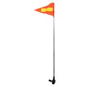 FANSHINUO Pali telescopici in acciaio inossidabile per carrelli da golf, biciclette, sedie a rotelle, con altezza regolabile e bandiera telescopica riflettente riflettente