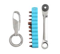 FANSHINUO Set di chiavi rapide regolabili per cacciavite, asta, chiavi a bussola rapide, strumento manuale per gli amanti delle biciclette, strumento di riparazione essenziale per la riparazione di