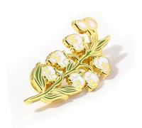 FANSHINUO Spilla a forma di teschio con giglio della valle dal design unico con materiali in lega robusta per feste e festival