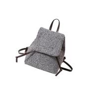 FANSHINUO Zaino da donna alla moda peloso in peluche da viaggio borsa da scuola spazioso casual peloso con coulisse zaino per lavoro o uso quotidiano zaino da viaggio per studenti, grigio