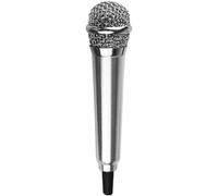 Fansoftiks Argento Mini Microfono Canto Telefono Karaoke Microfono Canto 3.5mm Microfono a condensatore Mini Microfono Palmare per Telefono Cellulare Laptop Notebook Microfoni wireless portatili