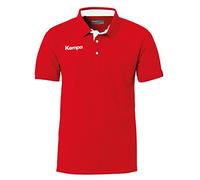 FanSport24 Kempa - Polo Prime, Unisex - Adulto, Polo da Bambino, 200215901, Rosso/Bianco, 140
