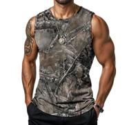 FANSU Canottiera Uomo Estiva Mare S-XXL (JN04 Ramo d'albero,L)