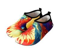 FANSU Chaussures de Plage Pieds Nus avec Semelle Souple, Chaussons Aquatiques à Séchage Rapide pour Natation, Surf, Yoga et Activités Nautiques, Confort Extensible Unisexe (Uccello con Motivo 1,42)