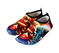 FANSU Chaussures de Plage Pieds Nus avec Semelle Souple, Chaussons Aquatiques à Séchage Rapide pour Natation, Surf, Yoga et Activités Nautiques, Confort Extensible Unisexe (Motivo Spaziale,35)