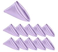 FANSU Confezione da 20/50/100 Tovaglioli di Stoffa da Tavola, Lavabile Tovaglioli Cena in Raso Riutilizzabili Morbido Tovaglioli per Hotel, Matrimoni, Feste (43x43cm/50 Pezzi,Viola Chiaro)