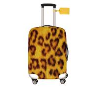 FANSU Coperture per Valigie 3d Capelli stampa Cover Proteggi Valigia, Elastico Bagagli Copertura Protettiva Coprivaligie da Viaggio, Valigia per 18 a 32 pollici (Leopardo,M(22-25 pollici))