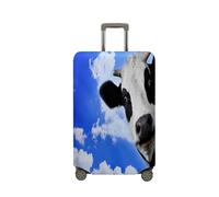 FANSU Coperture per Valigie, Mucca Stampa Cover Proteggi Valigia, Elastico Bagagli Copertura Protettiva Coprivaligie da Viaggio, Valigia per 18 a 32 pollici (Cielo,XL(29-32 pollici))