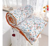 FANSU Copriletto Trapuntato Matrimoniale Singolo Elegante Reversibile Coperta Trapunta Primaverile Estivo Antipolveri Copri Letto per Camera da Letto (200x230cm,Giardino fresco)