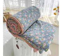 FANSU Copriletto Trapuntato Matrimoniale Singolo Elegante Reversibile Coperta Trapunta Primaverile Estivo Antipolveri Copri Letto per Camera da Letto (200x230cm,Rosa Manor)