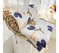 FANSU Copriletto Trapuntato Matrimoniale Singolo Elegante Reversibile Coperta Trapunta Primaverile Estivo Antipolveri Copri Letto per Camera da Letto (150x200cm,Giorni fortunati)