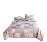 FANSU Copriletto Trapuntato Reversibile Cotone Coperta Trapunta Primaverile Estivo Antipolveri Copri Letto Matrimoniale Singolo per Camera da Letto (Patchwork,200x230cm)