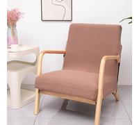 FANSU Copripoltrona 1 Posto con Braccioli,Slipcover Replacement con cerniera Solo copertura La sedia non è inclusa,Copri Poltrona Elasticizzato Lavabile Rimovibile (Marrone chiaro)