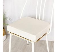 FANSU Cuscino per Seduta in Memory Foam Comfort, per Supporto Lombare e Yoga, per Fianchi, Coccige, Sgabello da Bar, Adatto per Casa, Seggiolino Auto, Sedia da Ufficio (50x50x8cm,Beige)