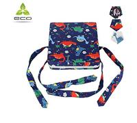 FANSU Cuscino Rialzo da Sedia per Bambini, Comodo e Facile da Pulire Smontabile Regolabile Cuscino Alzasedia per Seggioloni Cuscino Seduta per Sedia da Giardino (32.5x32.5x8cm,Blu)