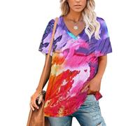 FANSU Maglietta Donna Scollo a V Estiva (Sabbie mobili 3,M)