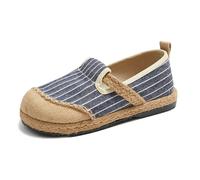 FANSU Moda Slip-On Espadrillas Donna, Stampa a Righe Comodo Scarpe Donna Estive Primavera, Espadrillas Uomo Antiscivolo Leggere, Mocassini Piatti Casual, Unisex Adulto Sneakers (Blu,39)