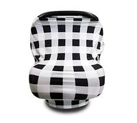 Fansu Multiuso Copertura Allattamento al Seno Stampa Taglia Larga Sciarpa per Allattamento, Coprisedile per Passeggino/Carrello Spesa, Mamma Protezione Privacy (Retrò Plaid)