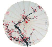 FANSU Ombrello Cinese Carta Oliata, Ombrello Cinese Seta Pioggia Giapponese Parasole Classico Retrattile Fatto a Mano per Matrimoni Feste e Eventi Culturali (82cm,Stile 29)