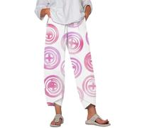 FANSU Pantaloni Harem Donna Taglie Comode Estivi Baggy con Tasche (Stile 10,S)