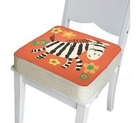 Fansu Rialzo da Sedia per Bambini, Comodo e Facile da Pulire Smontabile Regolabile Alzasedia per Seggioloni, Seduta per Sedia da Giardino (Zebra, 40x40x5cm)