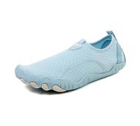 FANSU Scarpe da Scoglio per Donna e Uomo Barefoot Traspiranti, Scarpette da Spiaggia Antiscivolo per Surf e Snorkeling, Pantofole da Mare Leggere per Piscina e Yoga, Unisex (A101 Ciano,44)