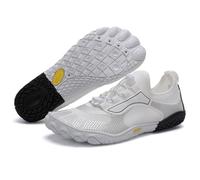 FANSU Scarpe da Scoglio per Donna e Uomo Barefoot Traspiranti, Scarpette da Spiaggia Antiscivolo per Surf e Snorkeling, Pantofole da Mare Leggere per Piscina e Yoga, Unisex (2303 Bianco,38)