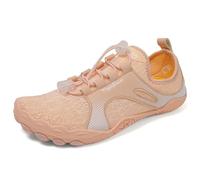 FANSU Scarpe da Scoglio per Donna e Uomo Barefoot Traspiranti, Scarpette da Spiaggia Antiscivolo per Surf e Snorkeling, Pantofole da Mare Leggere per Piscina e Yoga, Unisex (688 Rosa,43)