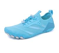 FANSU Scarpe da Scoglio per Donna e Uomo Barefoot Traspiranti, Scarpette da Spiaggia Antiscivolo per Surf e Snorkeling, Pantofole da Mare Leggere per Piscina e Yoga, Unisex (A028 Blu,41)