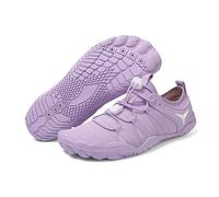 FANSU Scarpe da Scoglio per Donna e Uomo Barefoot Traspiranti, Scarpette da Spiaggia Antiscivolo per Surf e Snorkeling, Pantofole da Mare Leggere per Piscina e Yoga, Unisex (K088 Viola,42)