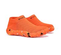 FANSU Scarpe da Scoglio per Donna e Uomo Barefoot Traspiranti, Scarpette da Spiaggia Antiscivolo per Surf e Snorkeling, Pantofole da Mare Leggere per Piscina e Yoga, Unisex (8257 Arancione,41)
