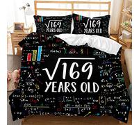 FANSU Set di Biancheria da Letto di 3D Formula Stampa, Microfibra Set Copripiumino e Federa per Letto Singolo Matrimoniale (Formula di Funzione,180x220cm)