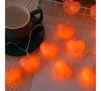 FANSU Stringa Luci Led USB, Catena Luminosa Interno USB Cuore d'Amore Rosa Luce Stringa Catene Luminose per Decorative Casa Esterno Giardino Feste Camera da Letto (Bianco caldo,3 M/20 LED)