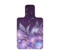 FANSU Tappetino per Reformer Pilates, Antiscivolo Mat Pilates Reformer Pad Durevole Tappetino da Ginnastica per Esercizi in Gomma per Palestra Esercizio Yoga (Fiori Viola,960 * 560 * 1mm)