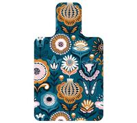 FANSU Tappetino per Reformer Pilates, Girasole 3D Antiscivolo Pad Pilates Reformer Mat Durevole Tappetino da Ginnastica per Esercizi in Gomma Scamosciata per Palestra Yoga (96x56cm,Acquamarina)