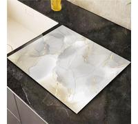 FANSU Tappetino Scolapiatti Assorbente Cucina, Motivo Marmo Tappetino Asciugatura Rapida Antiscivolo Tappetino Drenante Tappetino per Macchina da caffè (40x50cm,Motivo di Pietra)