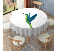 FANSU Tovaglia Lunga Fino a Terra Rotonda (Colibrì blu,90cm)