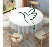 FANSU Tovaglia Lunga Fino a Terra Rotonda (Colibrì verde,178cm)