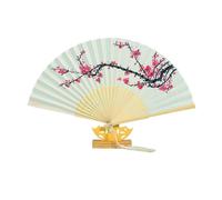 FANSU Ventaglio Pieghevole da Borsetta Elegante Vintage Ventagli Matrimonio 2/4/6/8 Pezzi Ventaglio da Borsetta Stile Cinese per Decorazione Parete Matrimonio Regali Cosplay (Rami,8 Pezzi)