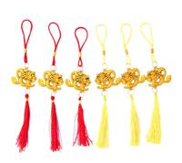 FANSWAN Portachiavi 2024 con ciondolo a forma di drago, decorazione placcata colorata, accessorio per Capodanno, Combinazione