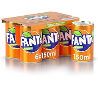 Fanta, 72 barattoli di limonad arancione, 150 ml, 100% arance italiane