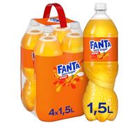Fanta Senza Zuccheri Aggiunti - 1 Bottiglia da 1.5 L, con Succo di Arance Italiane, Senza Aggiunta di Conservanti, Bottiglia PET 100% riciclabile, Gusto Rinfrescante, Bevanda Analcolica Frizzante