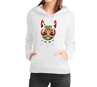 FANTA UNIVERSE FOR WIZARDS AND OTAKU Princess of The Forest - Felpa con Cappuccio Donna - 50% Cotone (XS, Bianco)