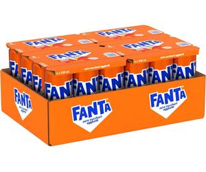 Fanta Zero Zuccheri Gusto Arancia 330 ml, 24 lattine