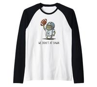 Fantacalcio, We Draft At Dawn, Funny Fall, Maglia con Maniche Raglan