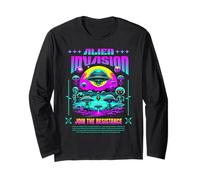Fantascienza Alien Invasion Unisciti alla Resistenza Maglia a Manica