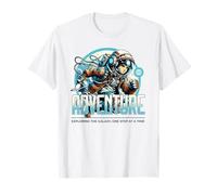 Fantascienza Avventura Esplorare La Galassia Un Passo alla Volta Maglietta