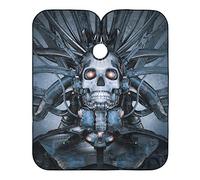 Fantascienza Del Teschio Barber Cape Regolabile Taglio Di Capelli Mantello Impermeabile Mantella Parrucchiere Per Parrucchieri Barbieri Bambini 140X168Cm